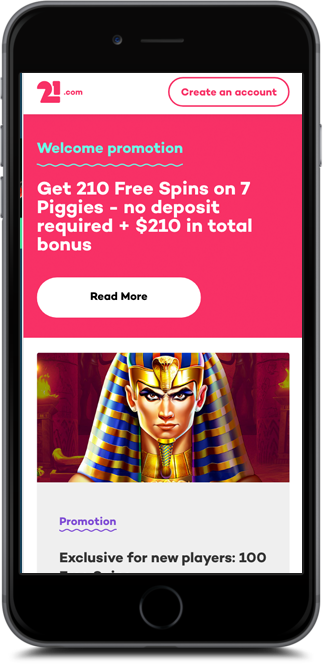 21.com casino no deposit bonus