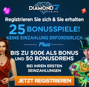 diamond7 casino bonus ohne einzahlung