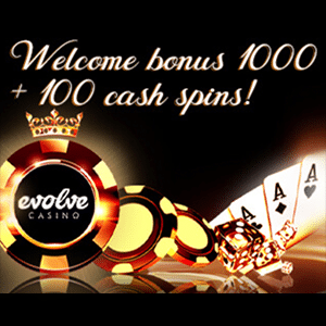 evolve casino bonus
