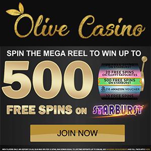 olive casino bonus