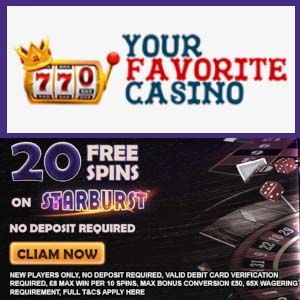 your favorite casino no deposit bonus