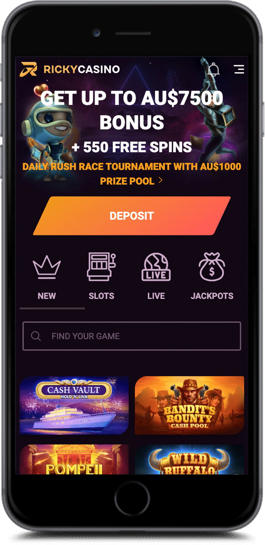 ricky casino bonus