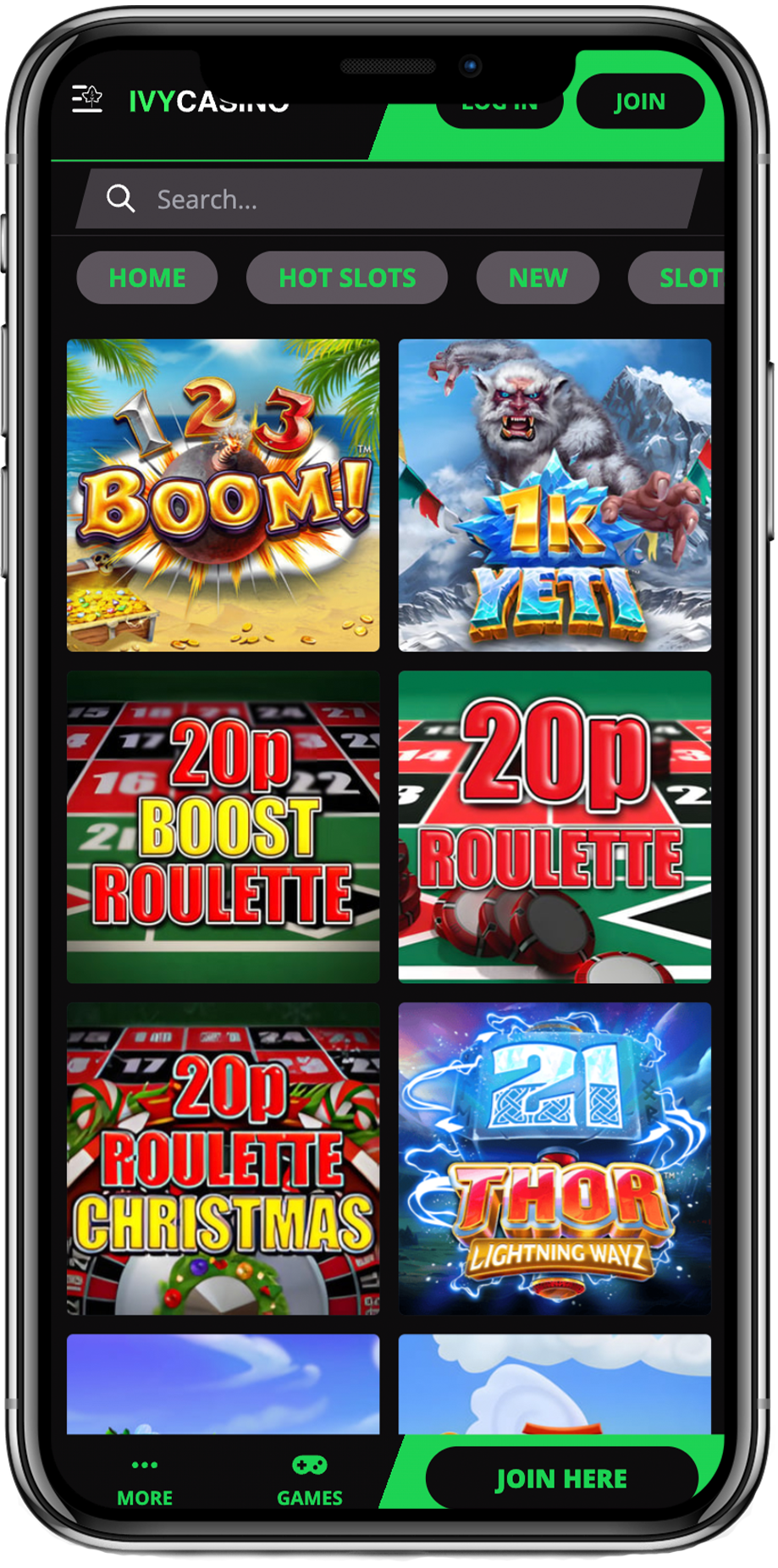 ivy casino bonus