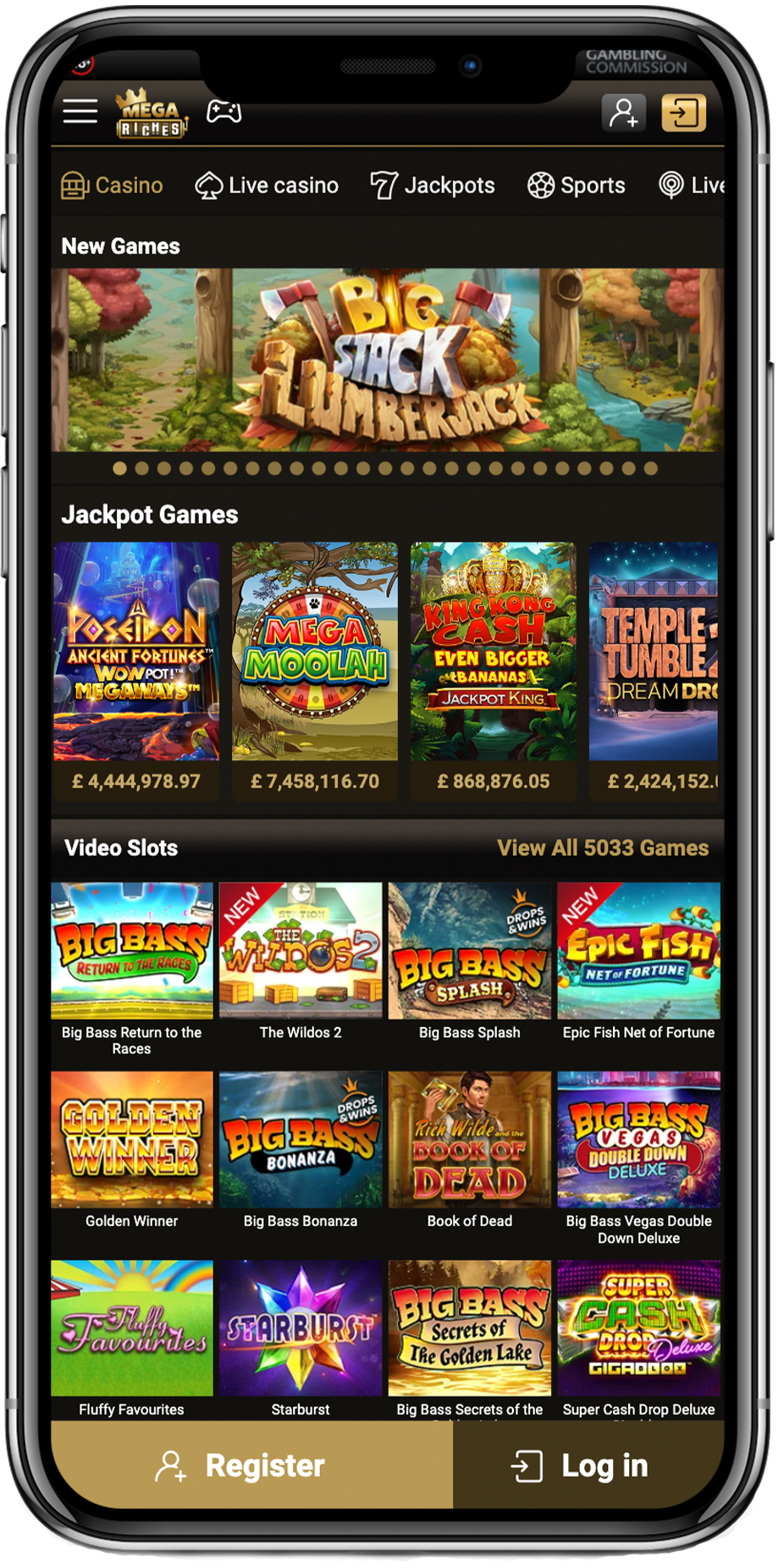mega riches casino bonus